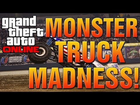GTA 5 DLC Monster Liberator BEAST Truck ULTIMATE Military Base Battle! (GTA 5 DLC)