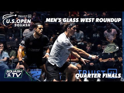 Squash: U.S. Open 2021 - Men's Glass West Roundup - Quarter Finals