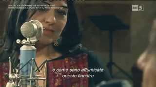 Enzo Avitabile con la cantante palestinese Amal Murkus