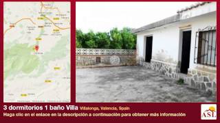 preview picture of video '3 dormitorios 1 baño Villa se Vende en Villalonga, Valencia, Spain'
