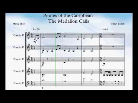 Pirates of the Caribbean The Medallion Calls Horn Quintett