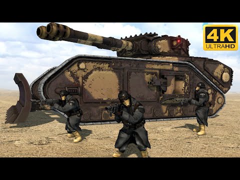 Death Korps of Krieg vs TAU INVASION - Men of War: Warhammer 40k Mod (4K)