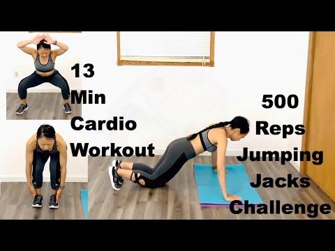 Cardio Workout - 13 Min 500 Reps Jumping Jack Challenge Workout