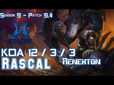 KZ Rascal RENEKTON vs PANTHEON Top - Patch 9.4 KR Ranked