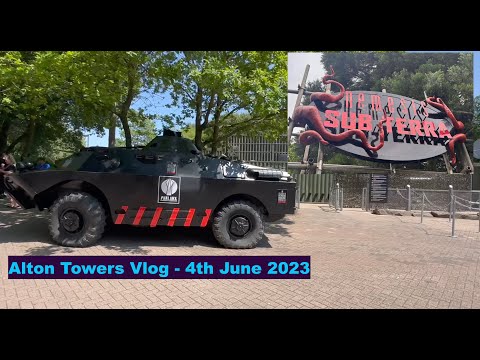Alton Towers Vlog inluding Nemesis sub terror first ride ever!  - 4th June 2023
