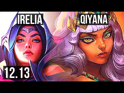IRELIA vs QIYANA (MID) | 14/0/5, Legendary, 800+ games | KR Grandmaster | 12.13