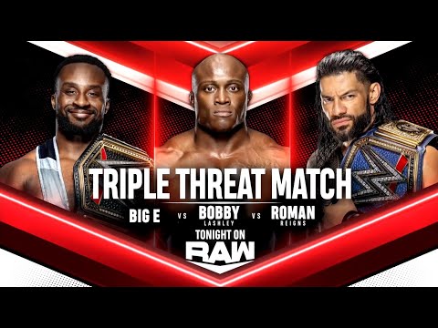 Bobby Lashley vs Big E vs Roman Reigns (Triple Threat - Full Match Part 1/2)