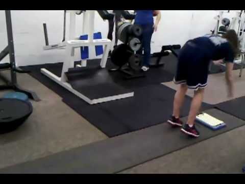 Makayla "Mickey" Wood work out- Broad Jump