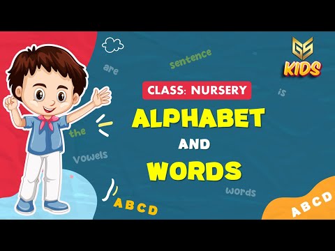Alphabet and words - Gyansrota Kids (Nursery) English
