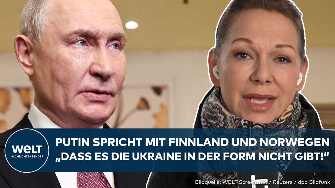 UKRAINE-KRIEG: Putin äußert sich! Brisante Details! Russland führt Dialog mit Finnland und Norwegen