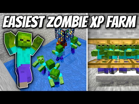 Easy Zombie XP Farm - Minecraft 1.19 Tutorial (Java Edition)
