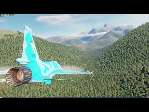F-16 vs JF-17 dogfight high mountains
