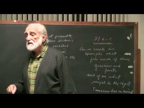 2010-01-22 NSFRI - Plato - Timaeus (37b-c) - What is the Role of the Idea of Analogy?