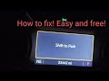 2021 Silverado "Shift to Park" Message Fix