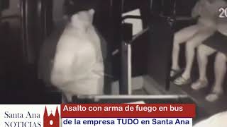 Asaltan bus de la TUDO con arma de fuego