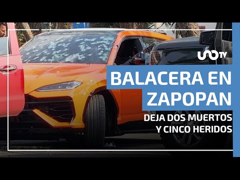 Balacera en Zapopan deja tres muertos y cuatro heridos; aseguran Lamborghini baleado