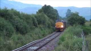 preview picture of video '37218 and 37423 on Mossend - Strathcarron and return. 7 - 9th August 2013.'