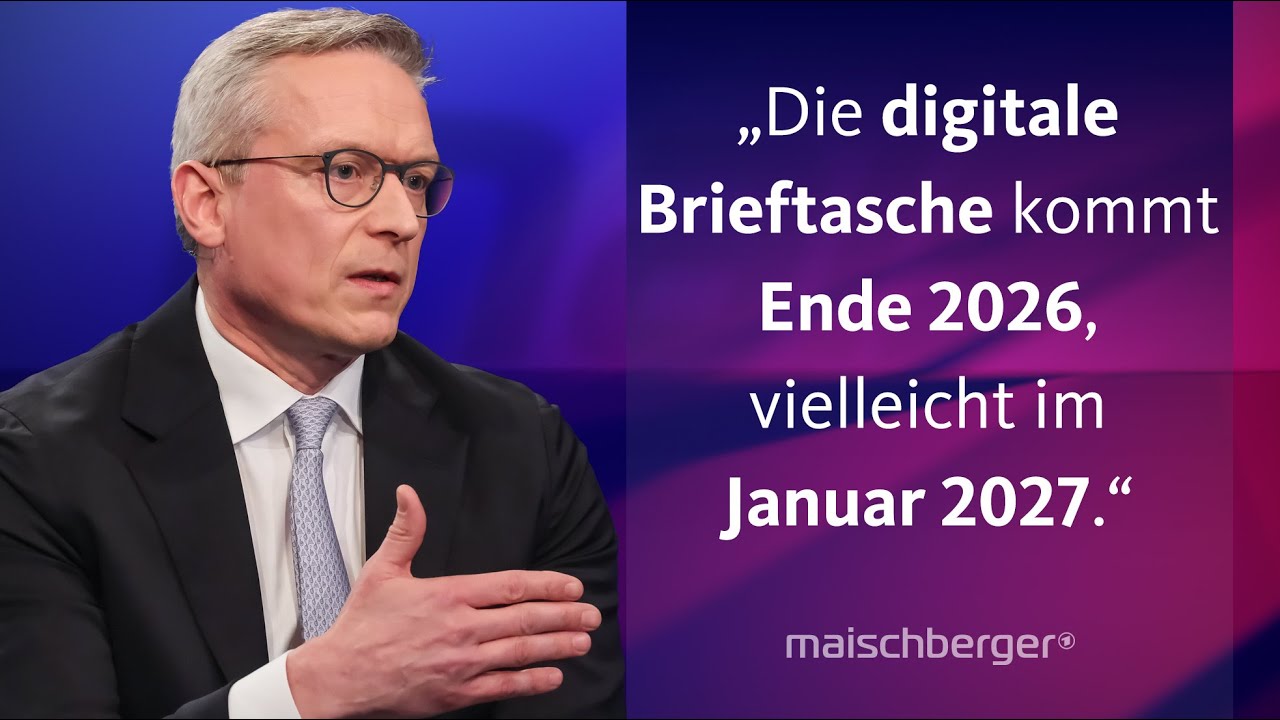 Wie gelingt der Bürokratieabbau? Digitalminister Karsten Wildberger im Gespräch | maischberger