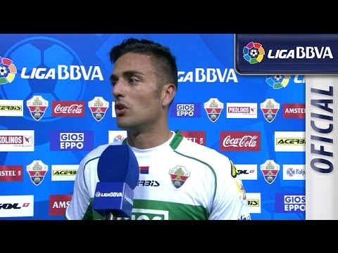 Entrevista a Cristian Herrera tras el Elche CF (2-1) Valencia CF - HD
