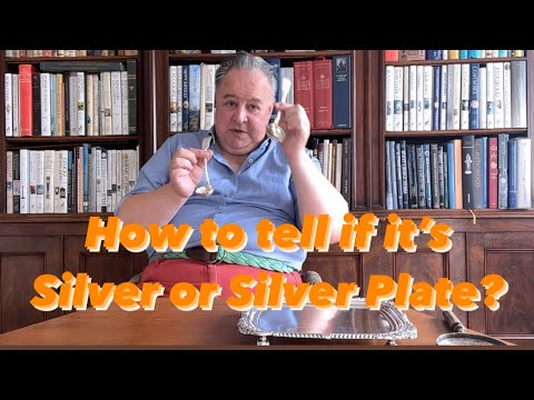 An Antiques expert reveals how to tell silver from silver plate. The difference in value is huge.