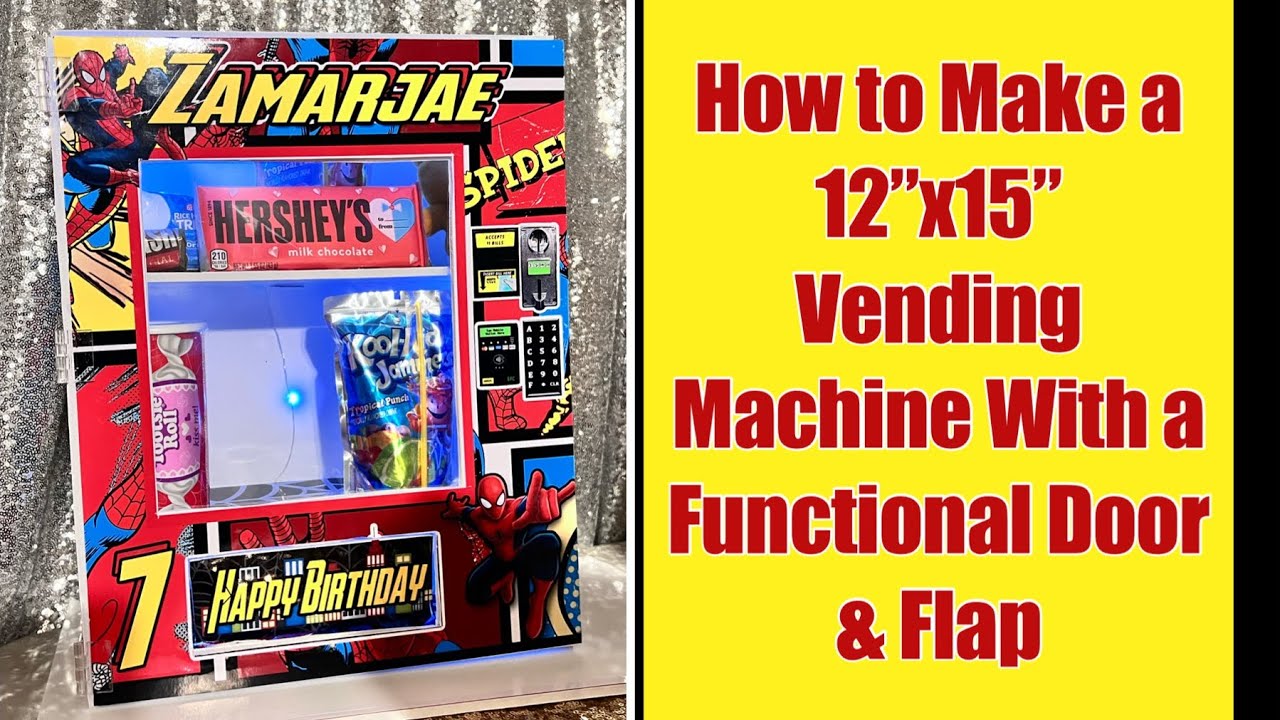 How to Make a 12x15 Vending Machine with a Functional Door and Flap - Easter Basket Vending Machine