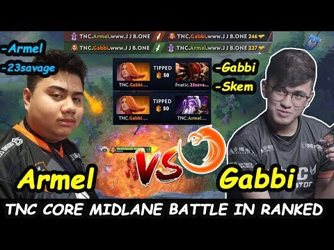 TNC Armel [Void Spirit] Feat 23savage MIDLANE BATTLE vs TNC Gabbi [Lina] Dota 2 pro Gameplay