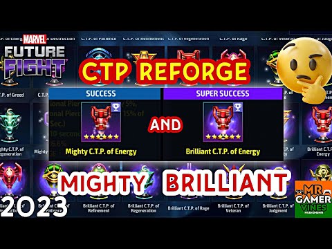 🤔CTP reforge🤨 MIGHTY and BRILLIANT in Marvel future fight Mr GAMER VINES Hindi video 👍