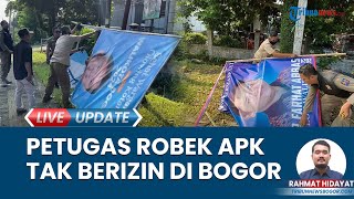APK Bertebaran di Bogor Meski Kampanye Belum Mulai, Petugas Gabungan Lakukan Razia