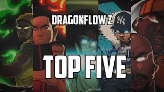 My Top 5 Animated Rap Battles - Dragonflow Z Compilation