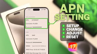 iOS17: How to Change APN Settings in iPhone! [Add/Change/Setup]