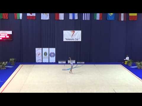 Sarybay Aidana (KAZ) Finals Ribbon Kalamata Cup 2014