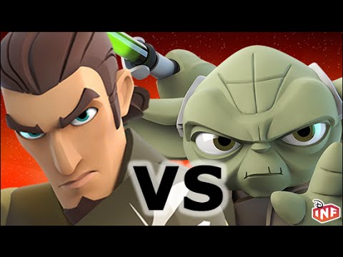 Kanan Jarrus vs Yoda sarlacc pit arena fight Disney Infinity toy box