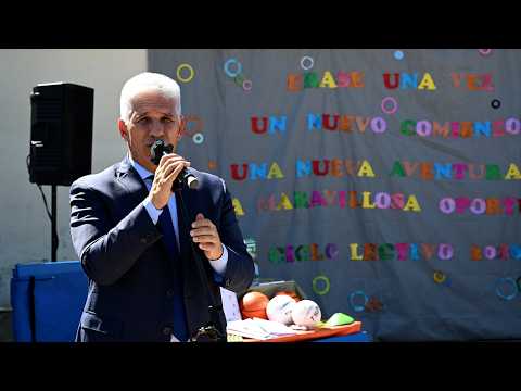 El gobernador Claudio Poggi abrió el ciclo lectivo en Anchorena