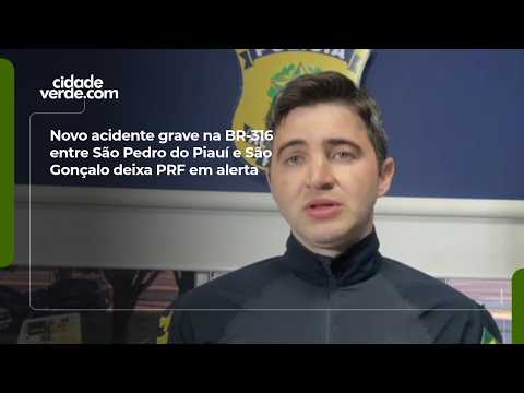 Novo acidente grave na BR-316 entre São Pedro do Piauí e São Gonçalo deixa PRF em alerta