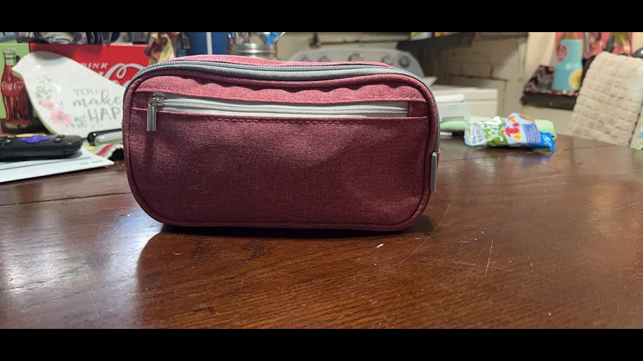 Chelory Pencil Case Big Capacity Pencil Bag Pouch 3 Comparments Large Pen Case Makeup Bag for Review