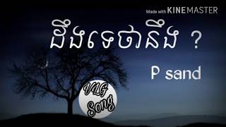 ដឹងទេថានឹក?-p sand