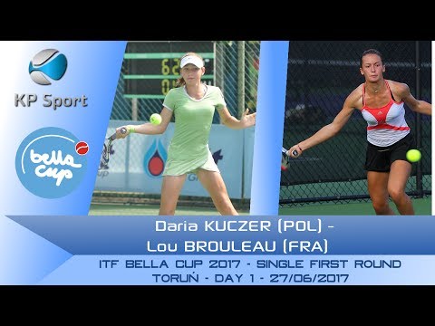 Daria KUCZER (POL) vs. Lou BROULEAU (FRA) / Bella Cup 2017 / 1st Round Singel