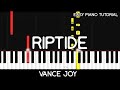 Vance Joy - Riptide (Easy Piano Tutorial)
