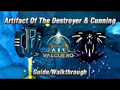 Ark: Survival Ascended Valguero Ice Cave Guide, Artifact Of The Destroyer And Cunning