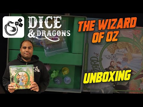 Dice and Dragons - The Wizard of Oz Adventure Book Game Unboxing