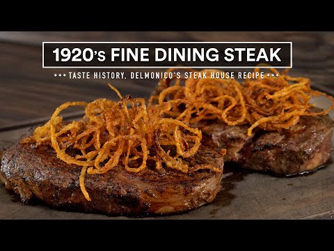 I made the FAMOUS 1920's Delmonico Steak!