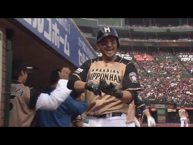 【4回表】ファイターズ・レアード レフトスタンドへ極上の一貫!! 2017/4/16 E-F