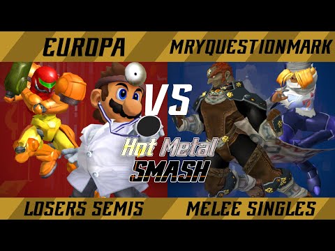 Hot Metal Smash #11 Losers Semis - Europa (Samus, Doc) vs. MrYQuestionMark (Sheik, Ganondorf) - SSBM