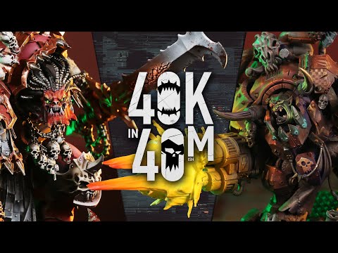 World Eaters vs Orks - Ghaz is coming for you Angron!: 40k in 40m Warhammer Battle!