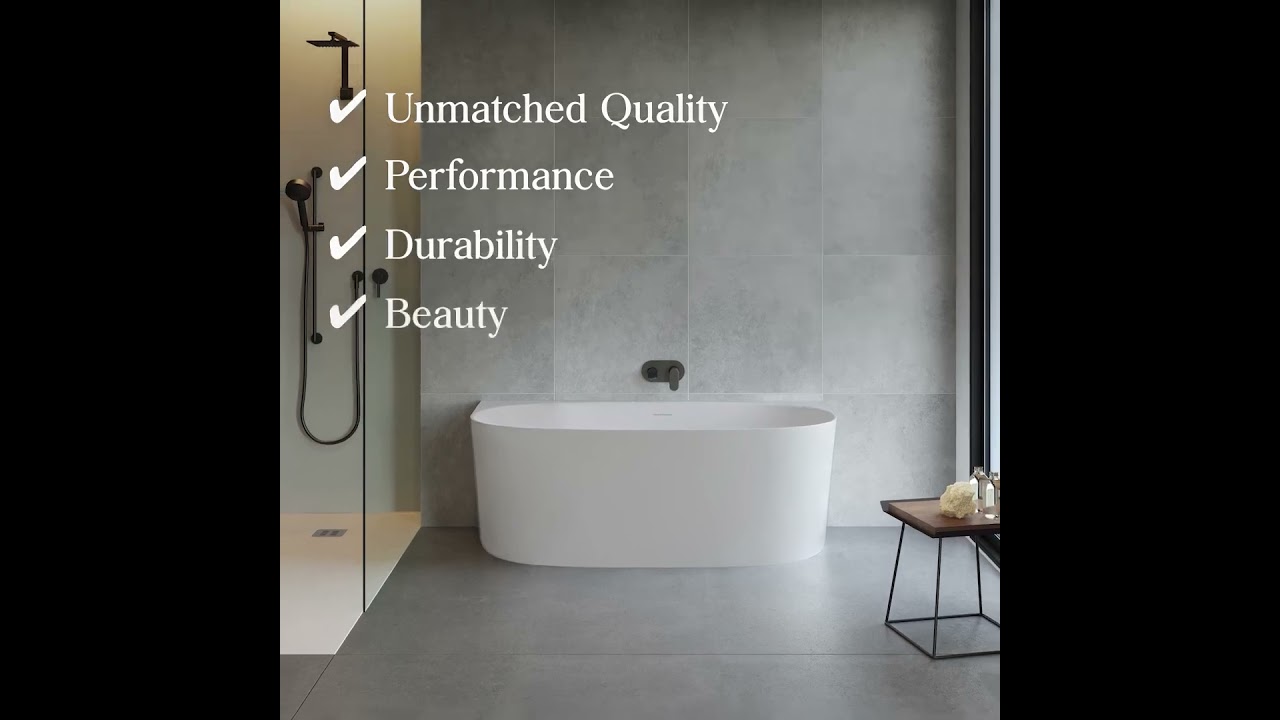 Narva 160 x 74 MagnaCast Free Standing Bath - Matte White