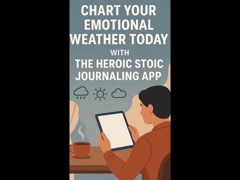 Chart Your Emotional Weather Today with The Heroic Stoic Journaling App #shorts