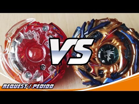 Dark Deathscyther .2G.T vs Drain Fafnir .8.Nt - [Beyblade Burst] - ベイブレードバースト