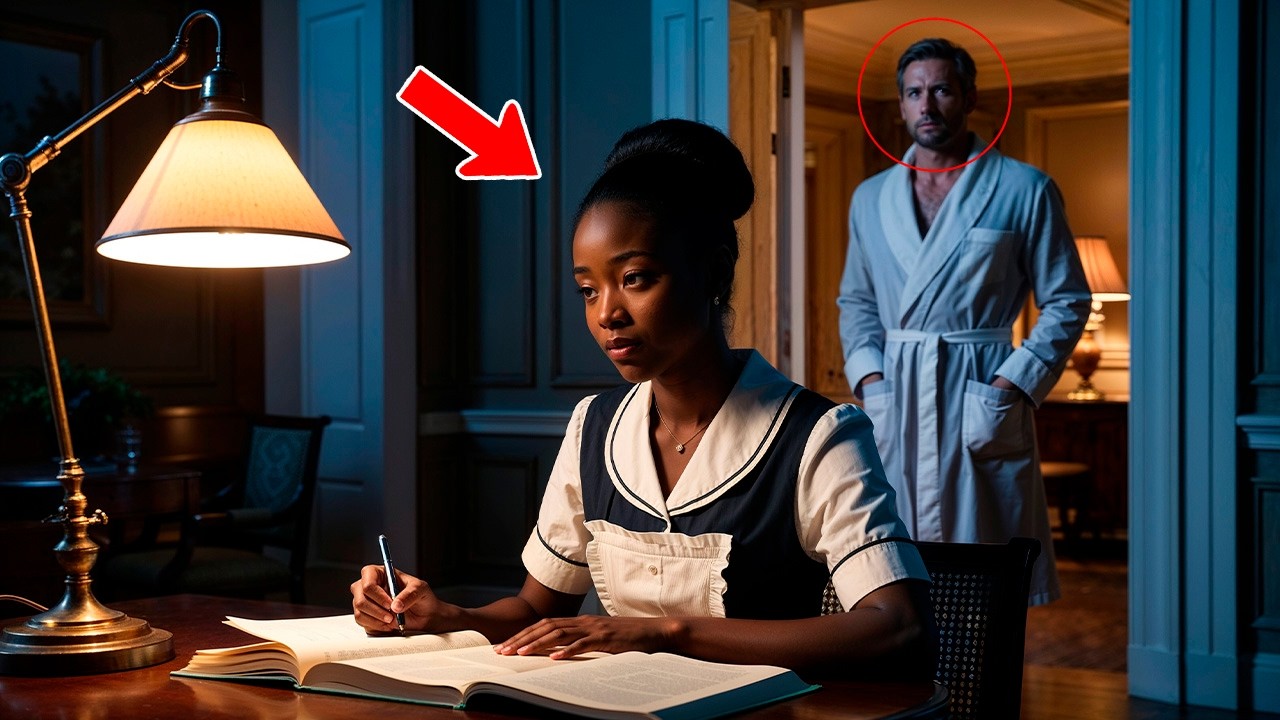 A Millionaire Caught His Maid Studying Late at Night  What He Did Next Shocked Her