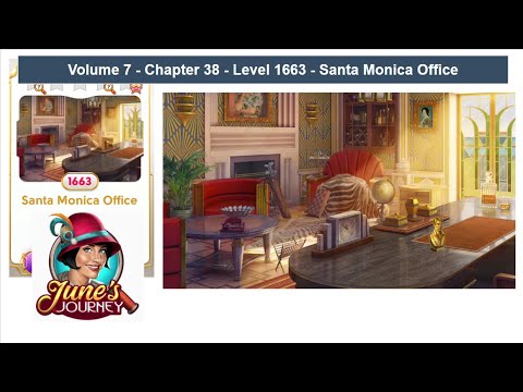 June's Journey - Volume 7- Chap 38 - Level 1663 - Santa Monica Office (Complete Gameplay, in order.