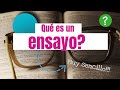 Qué Es Un Ensayo Qué Es Un Ensayo Literario Qué Es